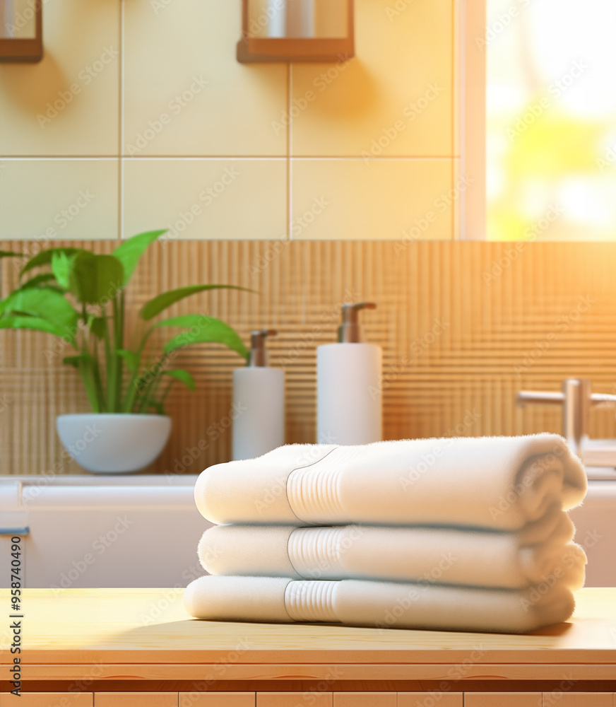 Fototapeta premium interior with bathtub and shower