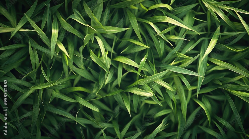 Close-up of lush green grass texture, with soft blades creating a natural, vibrant background for outdoor themes. Close-up of lush green grass texture, with soft blades creating a natural, vibrant background for outdoor themes.