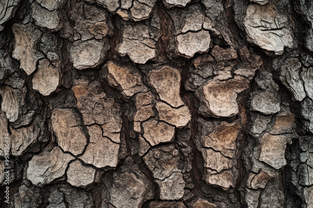 Close-up of Cracked Bark on a Tree Trunk Close-up of Cracked Bark on a Tree Trunk