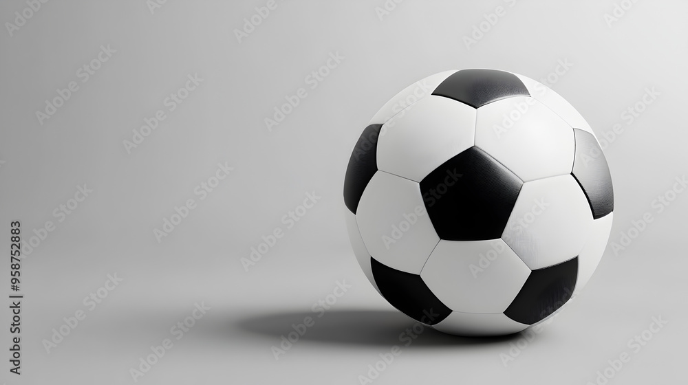 A realistic soccer ball on a blank background
A realistic soccer ball on a blank background