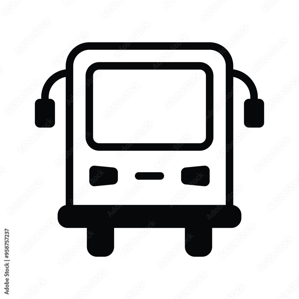 Get this amazing icon of school bus isolated on white background Get this amazing icon of school bus isolated on white background