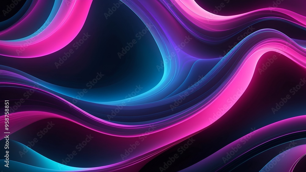 Flowing ribbons of pink and blue light create an enchanting visual dance, perfect for artistic projects that seek to inspire and captivate. Flowing ribbons of pink and blue light create an enchanting visual dance, perfect for artistic projects that seek to inspire and captivate.