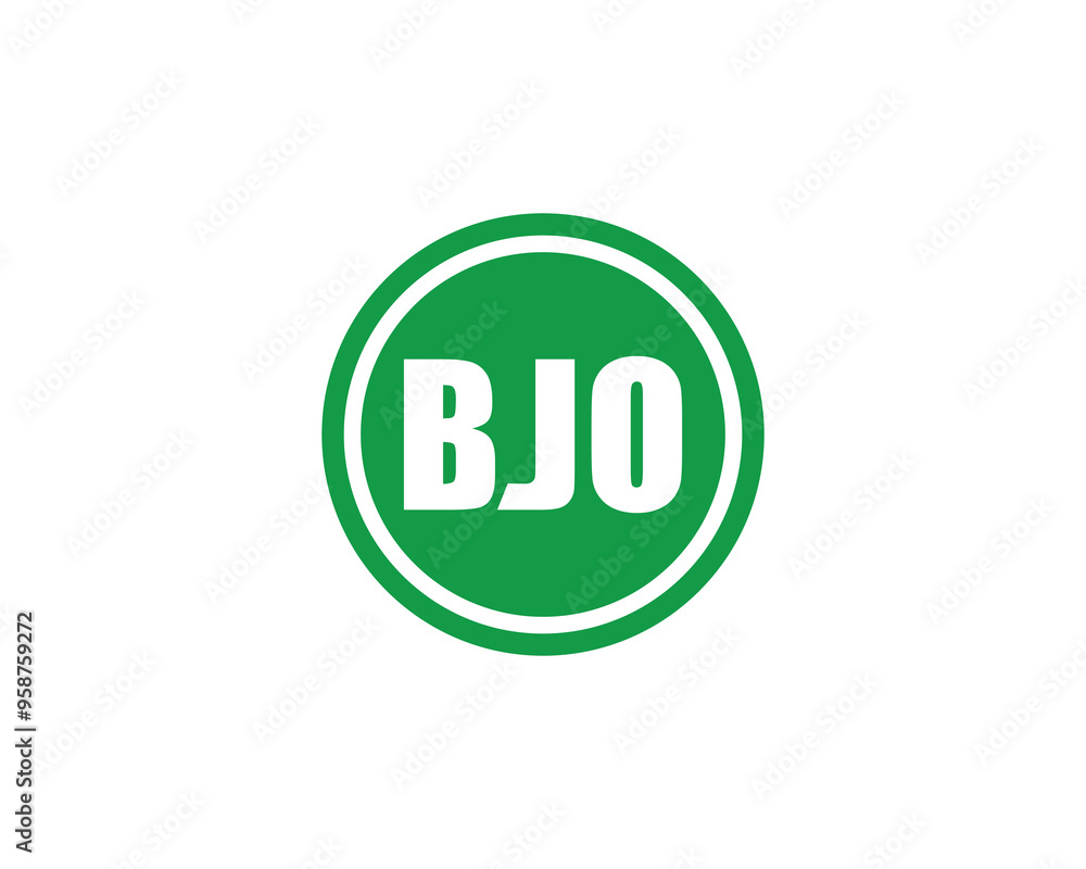 BJO logo design vector template. BJO BJO logo design vector template. BJO