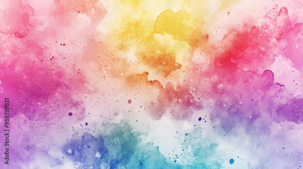 A vibrant background featuring watercolor splashes with mixed colors. Ideal for artistic and creative advertisements. A vibrant background featuring watercolor splashes with mixed colors. Ideal for artistic and creative advertisements.