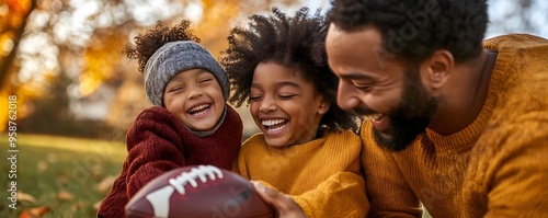 Happy Family Playing Touch ...