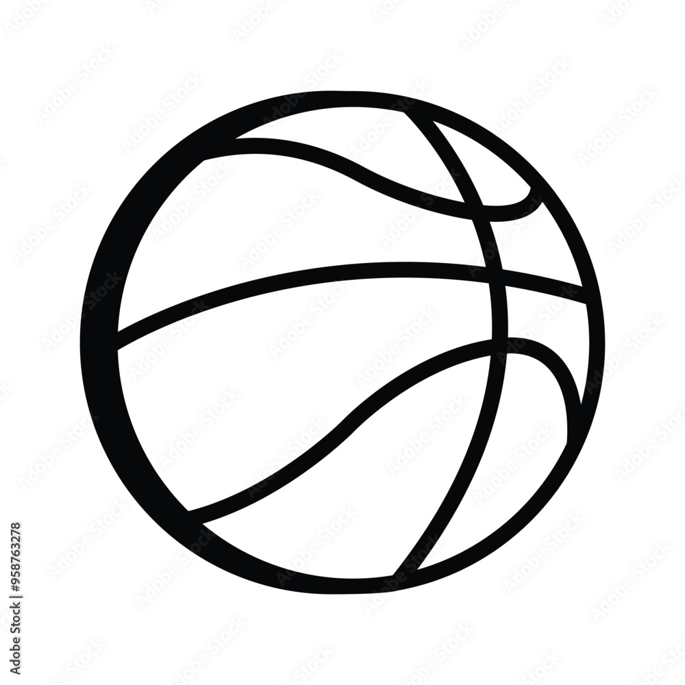 Beautiful icon of basketball editable design, isolated on white background Beautiful icon of basketball editable design, isolated on white background