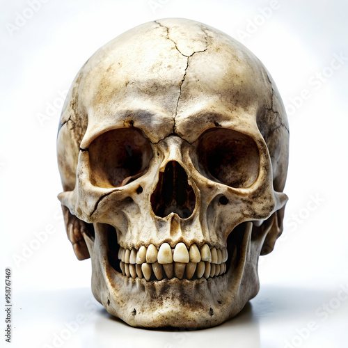 skull on white background