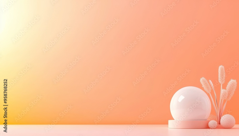 Fototapeta premium Clean logo design, minimalist style, branding approach, 3D illustration