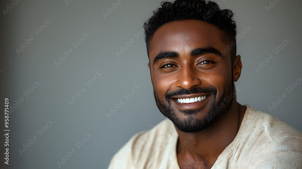 Close-up of middle-aged man looking at camera. Close-up of middle-aged man looking at camera.
