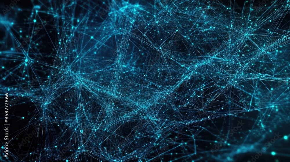 A complex digital network background, ideal for AI, data encryption ...