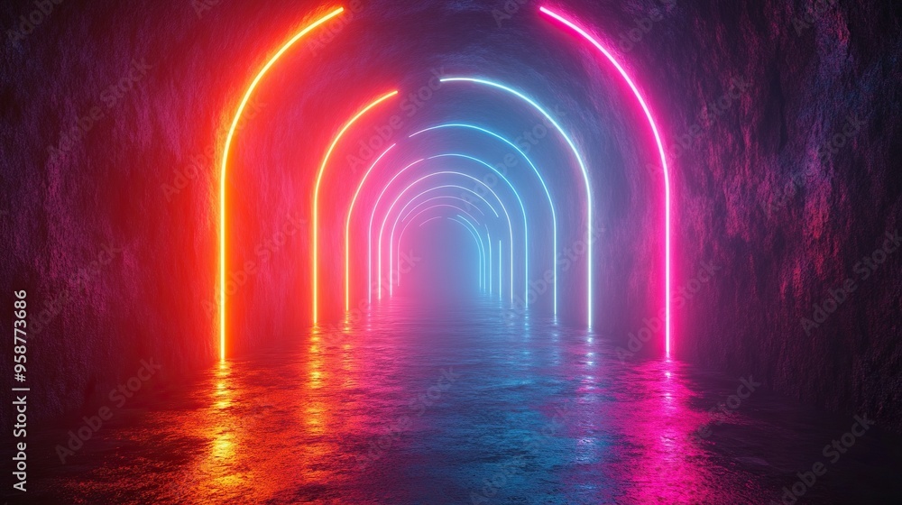 abstract backgroun with bright laser rays an colorful neon lines glowing in ultraviolet spectrum abstract backgroun with bright laser rays an colorful neon lines glowing in ultraviolet spectrum