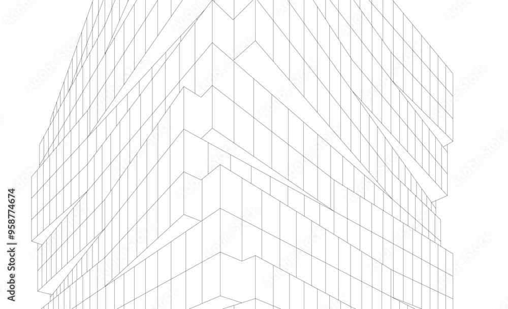 abstract architecture design 3d illustration abstract architecture design 3d illustration