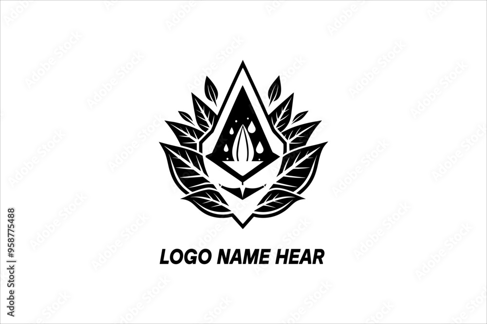 Green Leaf Logo Icon Vector and Silhouette Design: Eco-Friendly and Nature-Inspired Branding Green Leaf Logo Icon Vector and Silhouette Design: Eco-Friendly and Nature-Inspired Branding