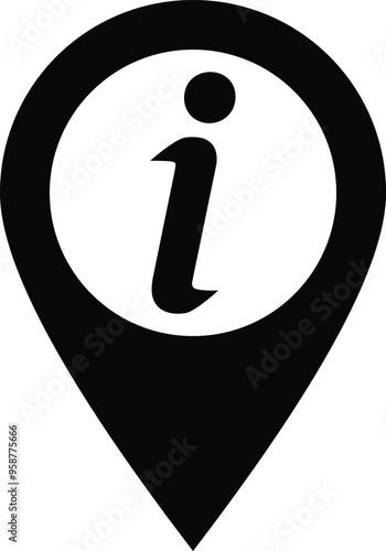Location info pin Black, information Navigation, Location information map pin, Map point Black, Map pin , Information icon
