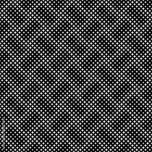 Seamless star pattern background - black and white abstract vector graphic design