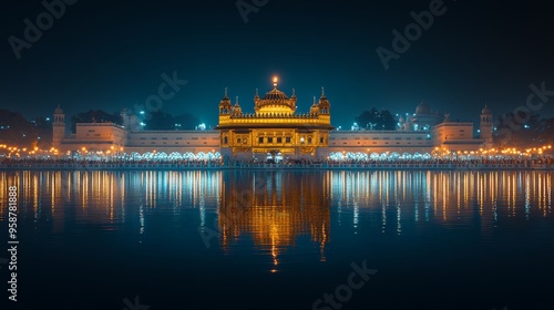 Harmandir Sahib at night