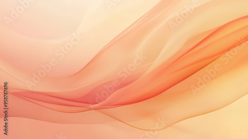 Soft flowing orange and peach gradient background