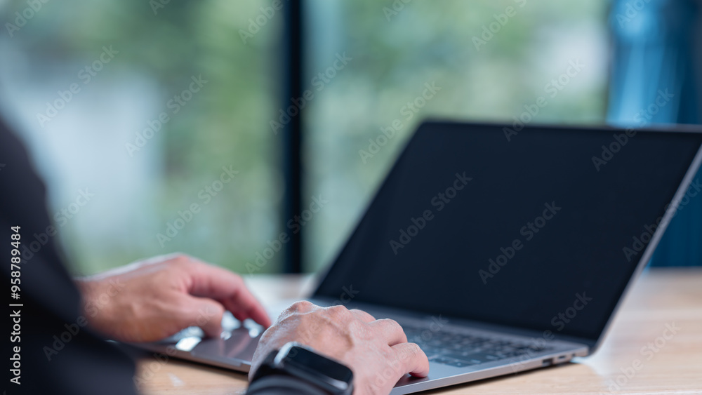 A close-up shot of hands typing on a laptop, showcasing modern work culture and digital engagement in a serene environment, emphasizing productivity and technology integration in daily life A close-up shot of hands typing on a laptop, showcasing modern work culture and digital engagement in a serene environment, emphasizing productivity and technology integration in daily life