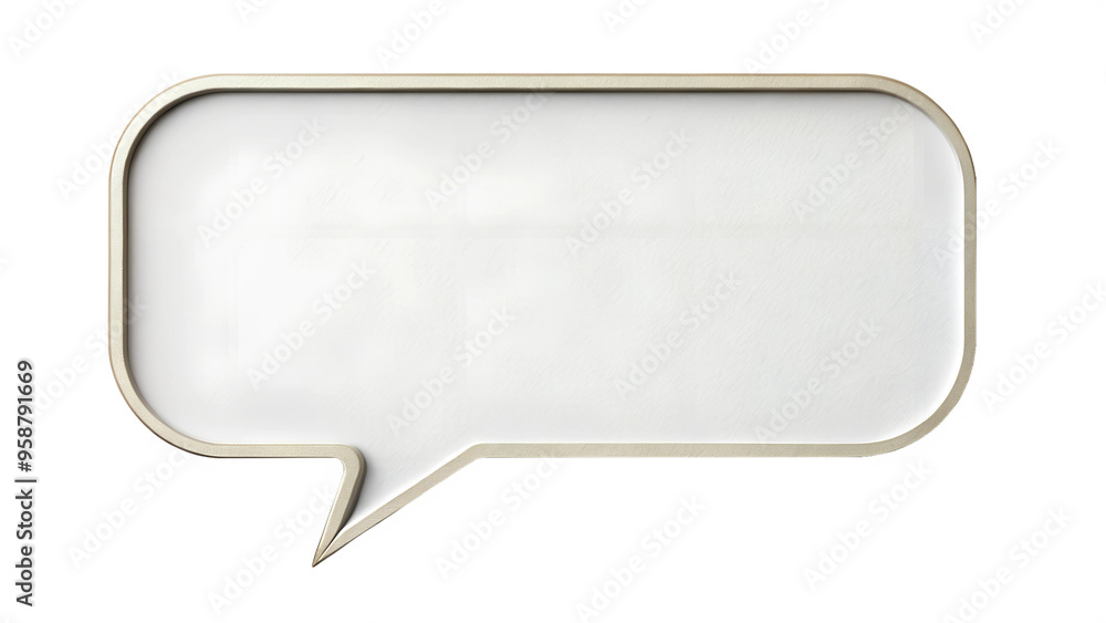 Empty speech bubble design with a modern look transparent Empty speech bubble design with a modern look transparent