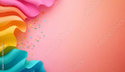 Soft colors, simple texture, digital wallpaper, flat design illustration