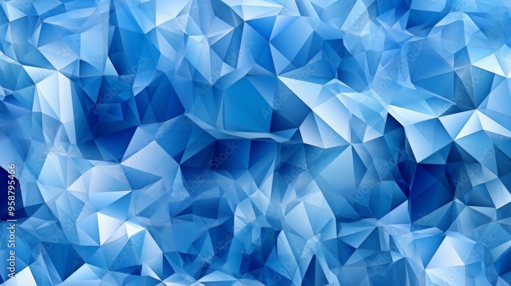 Abstract Blue Polygonal Background Abstract Blue Polygonal Background