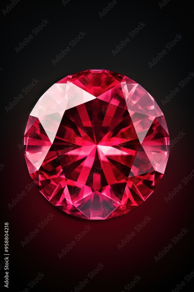 A closeup of a striking red ruby diamond on a black surface backgroung. the gemstone shimmers A closeup of a striking red ruby diamond on a black surface backgroung. the gemstone shimmers