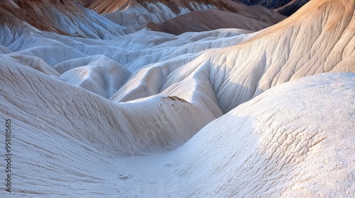 Wallpaper Mural Rugged Landscapes with Intricate Natural Patterns: Analyze how rugged landscapes, like mountain ranges or desert dunes, display intricate natural patterns formed by erosion. Torontodigital.ca