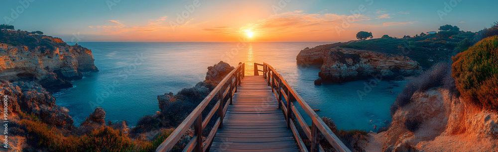 “Beautiful Wooden Bridge Leading to the Sea in the Algarve, Capturing a Tranquil Coastal Scene with Blue Waters and a Serene Atmosphere, Perfect for Travel and Nature Themes”
“Beautiful Wooden Bridge Leading to the Sea in the Algarve, Capturing a Tranquil Coastal Scene with Blue Waters and a Serene Atmosphere, Perfect for Travel and Nature Themes”