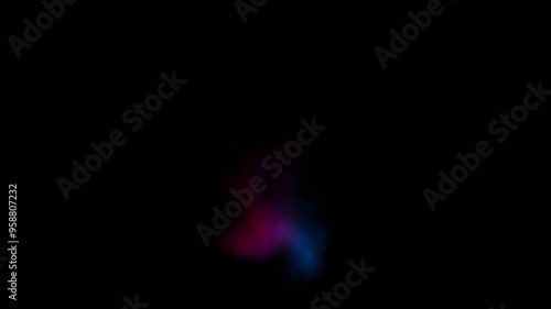 Coloured Smoke Explosion Blue Red