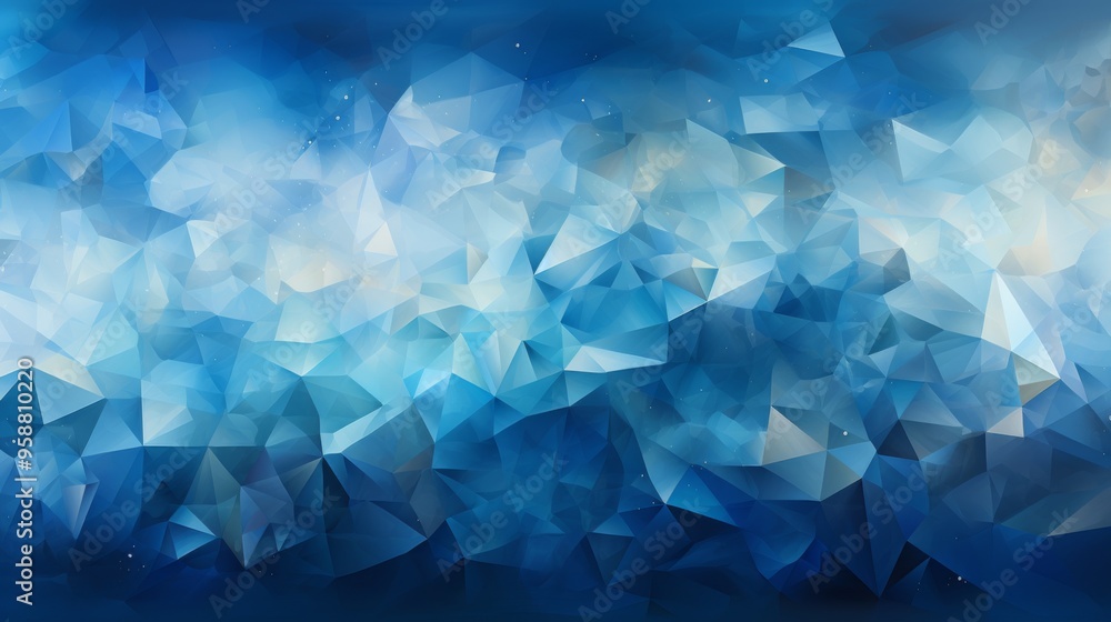 Abstract Blue Geometric Background Abstract Blue Geometric Background