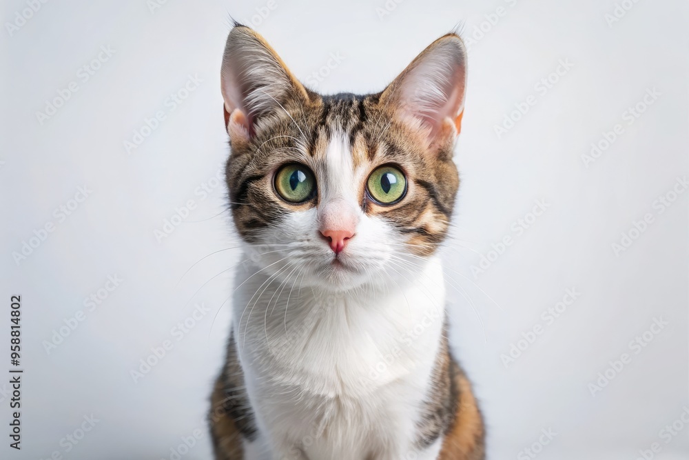Adorable curious cat exhibiting symptoms of Horner's Syndrome, with ...