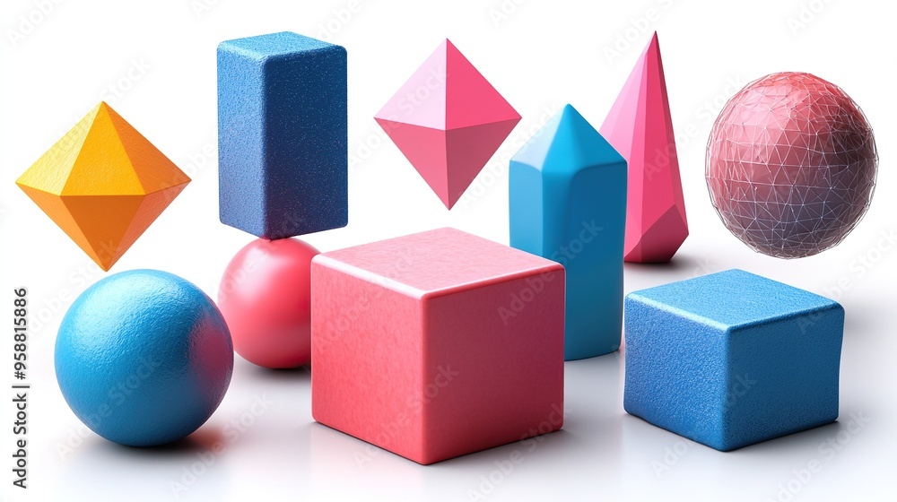 different geometric shapes set modern minimal colorful objects simple clip art isolate on transparent backgroun assorte icons signs an symbols different geometric shapes set modern minimal colorful objects simple clip art isolate on transparent backgroun assorte icons signs an symbols