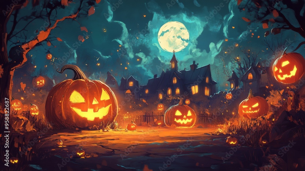 Haunted Halloween Night Haunted Halloween Night