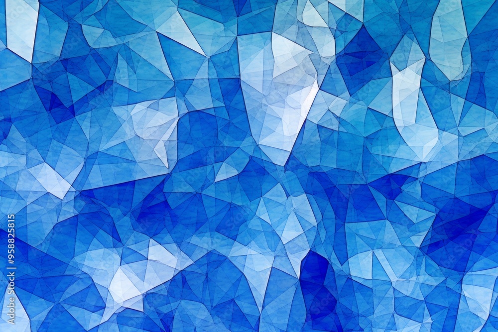 Abstract Blue and White Geometric Pattern Abstract Blue and White Geometric Pattern