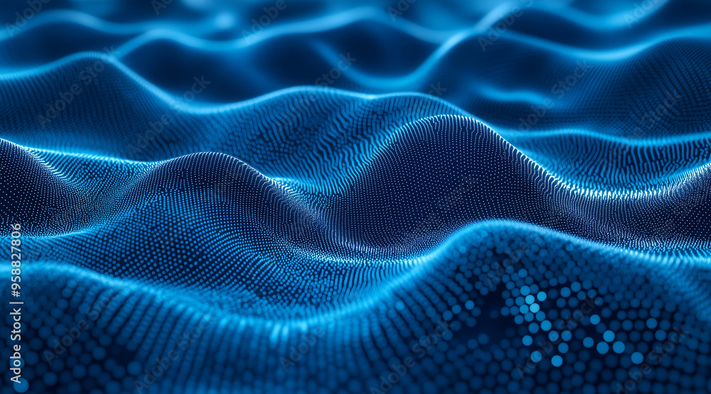 3d hi-tech blue circular dots topography futuristic background, 3d particles geometrical premium business tech background. Beautiful simple AI generated image 3d hi-tech blue circular dots topography futuristic background, 3d particles geometrical premium business tech background. Beautiful simple AI generated image