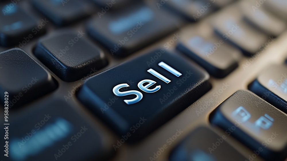 Detailed Close-Up of Keyboard with Detailed Close-Up of Keyboard with