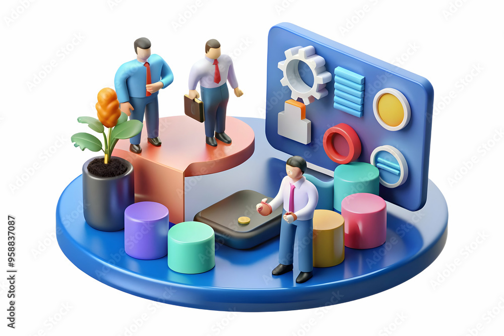 Modern HR Team Utilizing AI Tools for Cost-Effective Policy Development - Strategic and Innovative HR Management Scene in Office Setting Modern HR Team Utilizing AI Tools for Cost-Effective Policy Development - Strategic and Innovative HR Management Scene in Office Setting