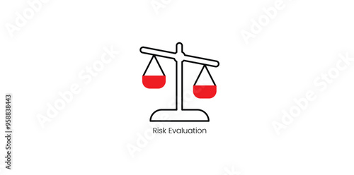 Risk Evaluation and Assessment Services Vector Icon