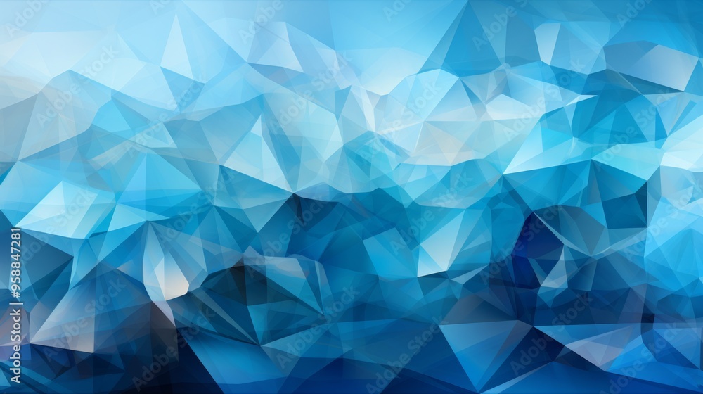 Abstract Blue Geometric Background Abstract Blue Geometric Background