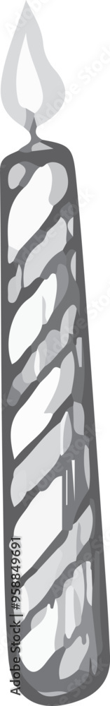 Candle sketch vector for birthday and holiday designs Candle sketch vector for birthday and holiday designs