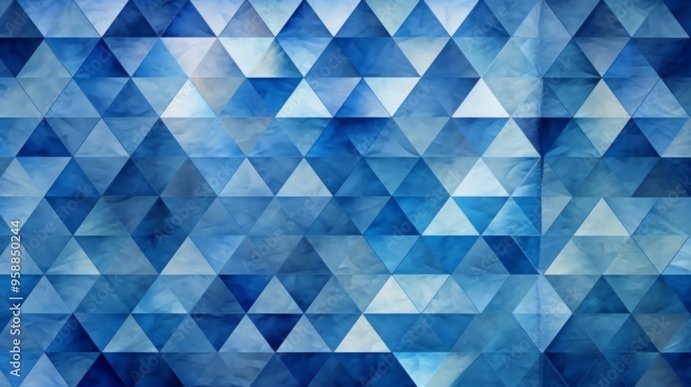 Abstract Blue Triangular Pattern Abstract Blue Triangular Pattern