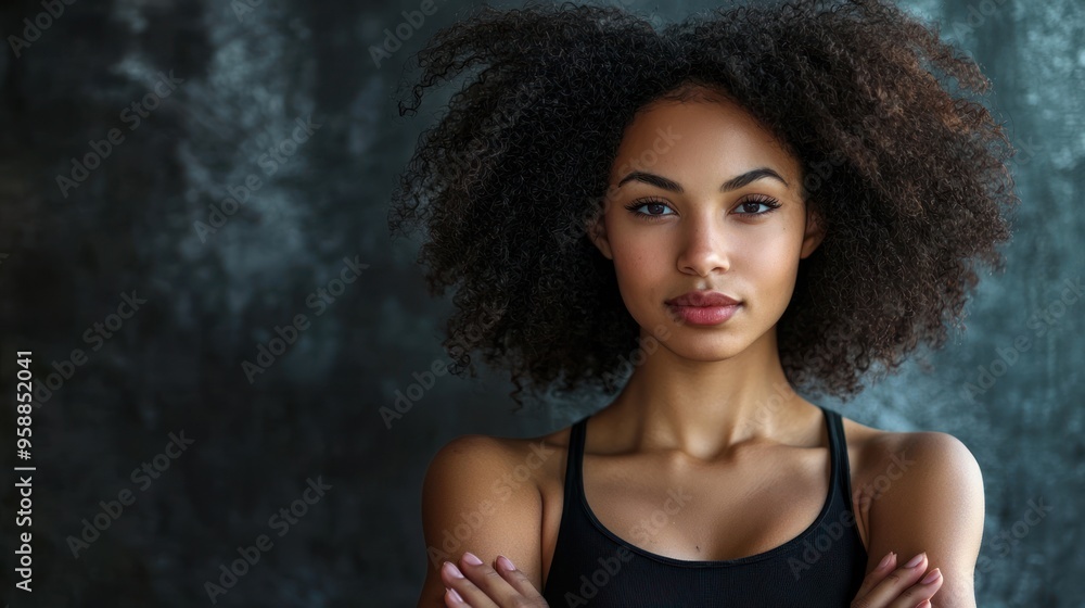 Confident young women posing with a bold expression, ready to take on the world. Confident young women posing with a bold expression, ready to take on the world.