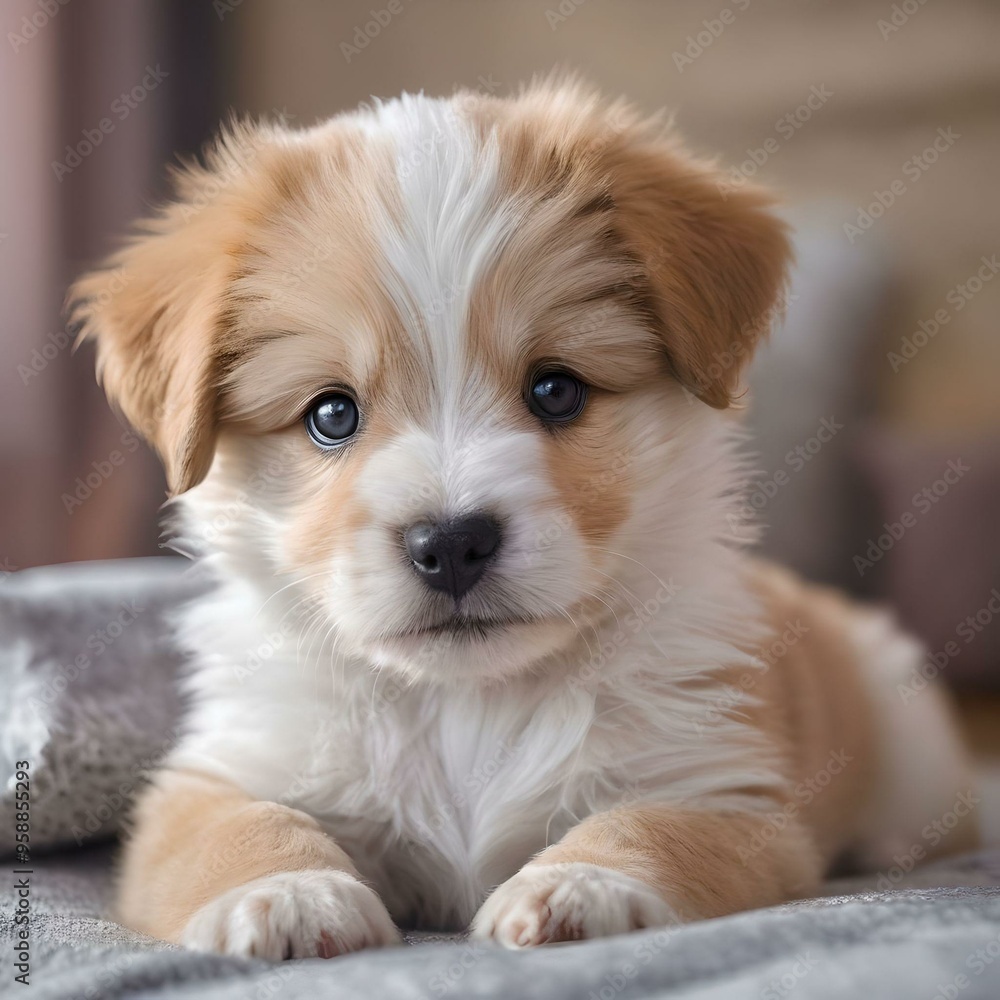 little puppy on a bed little puppy on a bed