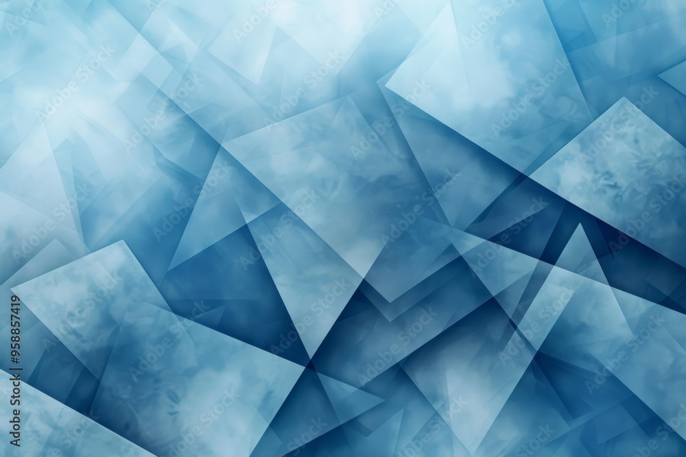 Abstract Blue Geometric Shapes Abstract Blue Geometric Shapes