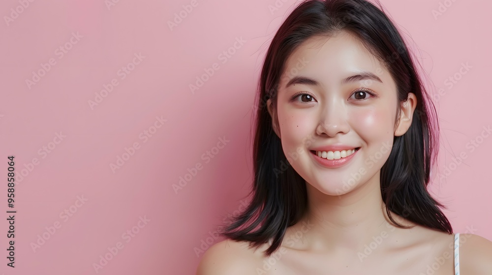 Portrait of a Beautiful Smiling Asian Woman Portrait of a Beautiful Smiling Asian Woman