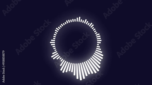 4k abstract music sound wave or audio wavefrom isolated on green screen background.Line digital minimalist voice and symbol technology.