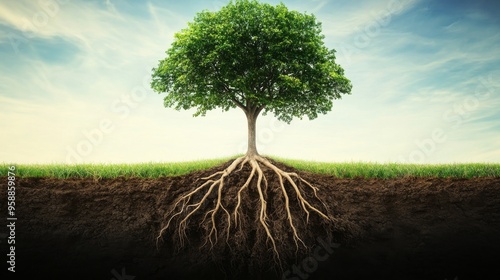 Wallpaper Mural Tree Roots and Soil. Torontodigital.ca