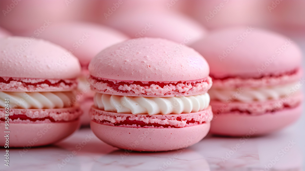 Obraz premium Delicate French Macarons