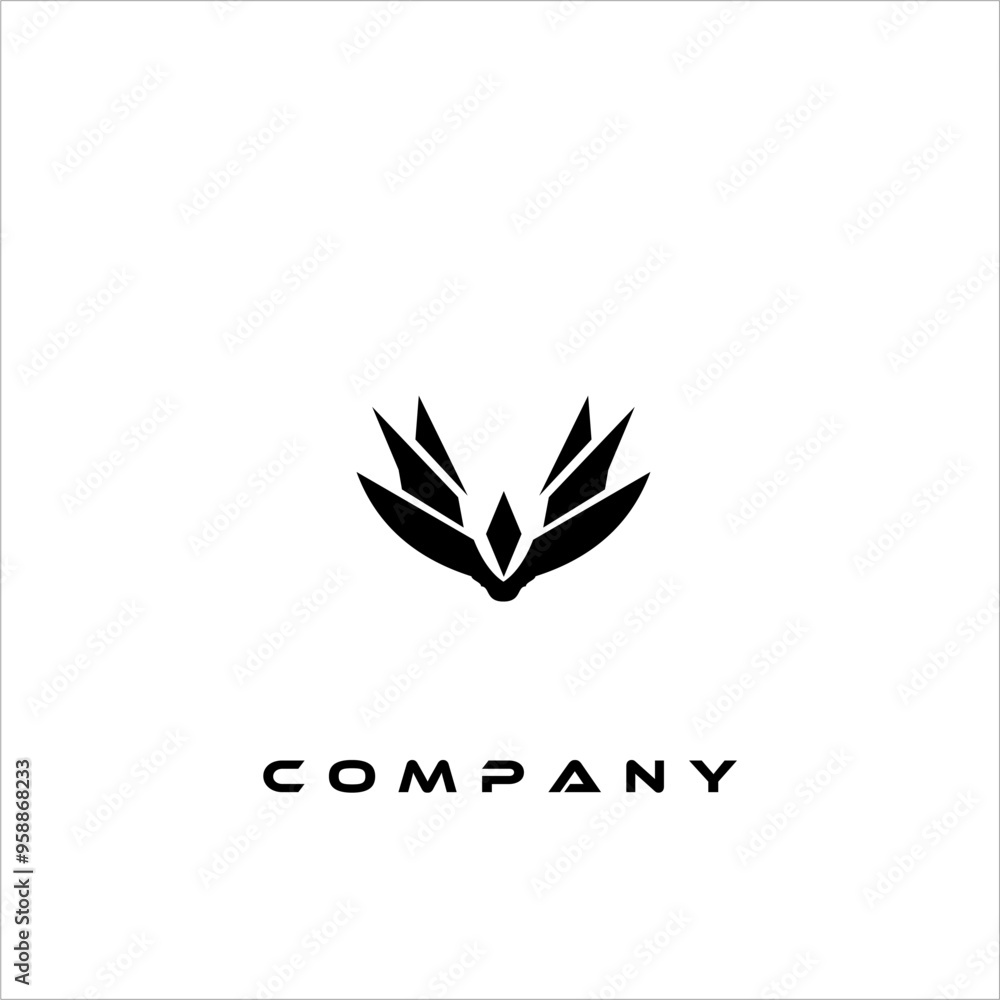 Elegant and minimalist abstract logo design Elegant and minimalist abstract logo design
