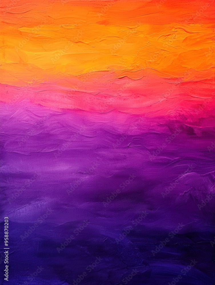 Gradient background with a smooth transition from warm sunset oranges to deep twilight purples, ethereal and soft, dreamy Gradient background with a smooth transition from warm sunset oranges to deep twilight purples, ethereal and soft, dreamy